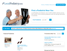 Tablet Screenshot of localpodiatry.com